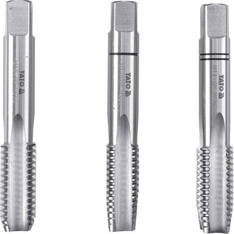 YATO YT-2932 LOT DE 3 TARAUDS MANUELS HSS M5 YATO