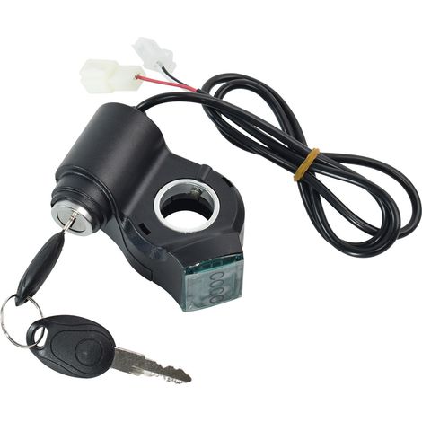 Interface personnalisée pour interrupteur de démarrage à clé de véhicule/scooter électrique, interrupteur d'allumage à affichage numérique, accessoires de verrouillage de porte en cas de coupure de co (1/4)