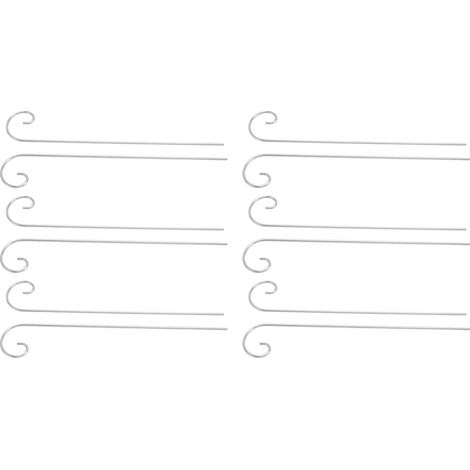 30 Gartenhakenhalterungen 200 mm – Pflanzenstecker aus Edelstahl (1/5)