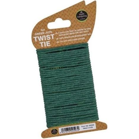 Green Jute Twist Tie (1/2)