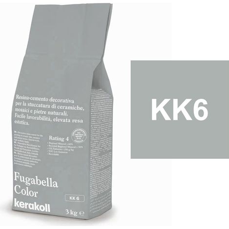 Kerakoll FUGABELLA COLOR KK6 resina stucco piastrelle mosaici marmi 3 KG