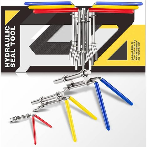 Outils d'installation de joints hydrauliques, kit de joints de réparation de piston de cylindre hydraulique, kits d'outils d'installation de joints de tige en U (1/5)