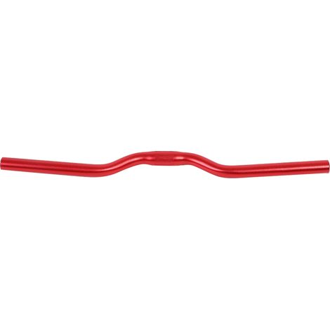 Guidon de vélo piste fixe en aluminium 25,4mm x 520mm, guidon route vélo fixie, barre relevée rouge (1/5)