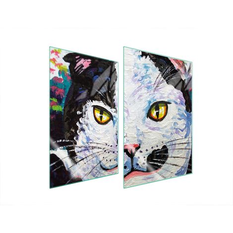 Plaque de protection en verre POUR la cuisine 2x35x52 CAT (1/5)