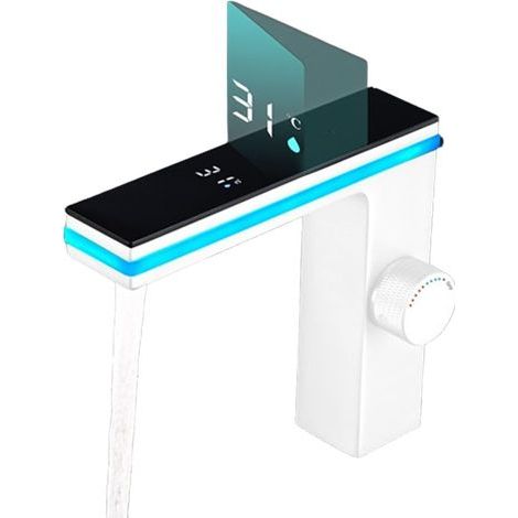 Smart LED Basin Mixer Tap - Digital Temperature Display, Hydroelectric Power, Basin Mixer Tap