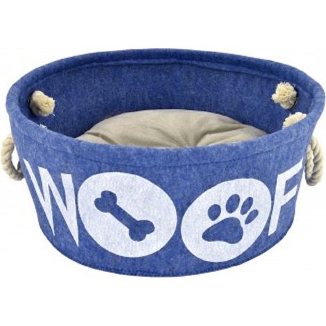 CUNA ATELIER WOOF AZUL Ø35cmx15cm