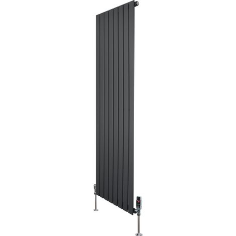 Flat Single Column Radiator & Valves – 1600mm x 560mm – (1/5)