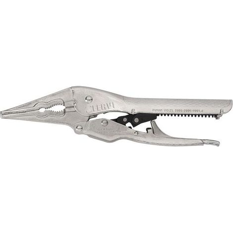 Pince a prise a pression autobloquante avec becs longs de 275 mm 0370/11