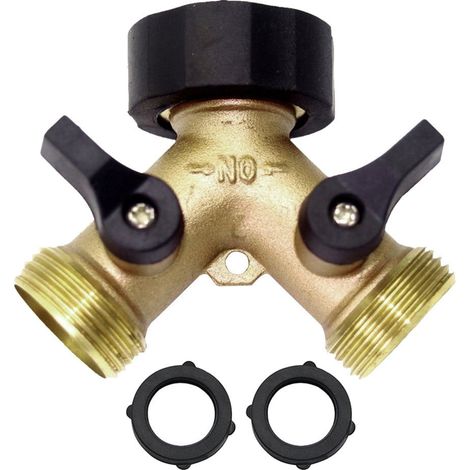 Raccord Diviseur En Cuivre - 3/4 Pouces - Pour Raccordement De Tuyau D'Eau - Usage Cuisine Salle De Bain Jardin - 1 Pièce (1/5)