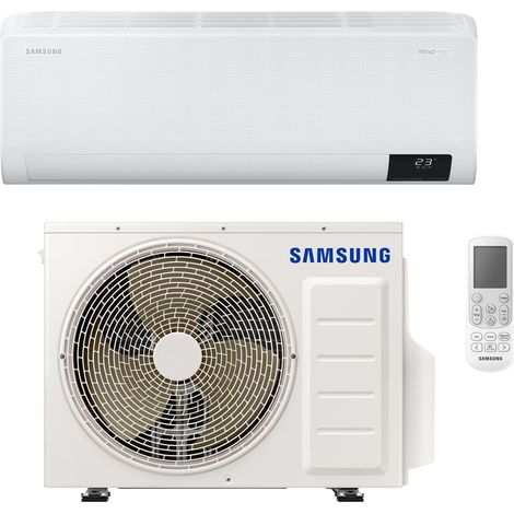 Samsung WindFree Comfort Next 12000 BTU, Climatizzatore Monosplit Pompa di Calore, SmartThings e Intelligenza Artificiale, WiFi, GAS R32, AR12BXFCAWKNEU+AR12BXFCAWKXEU, [Efficienza energetica A++/A+] (1/4)