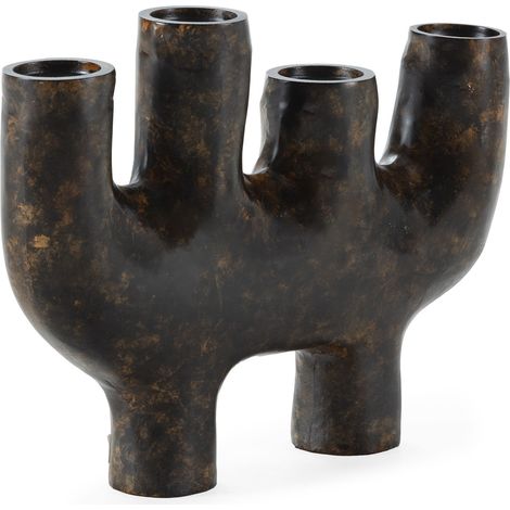 Bougeoir 60x12x44 Métal Bronze Antique (1/2)