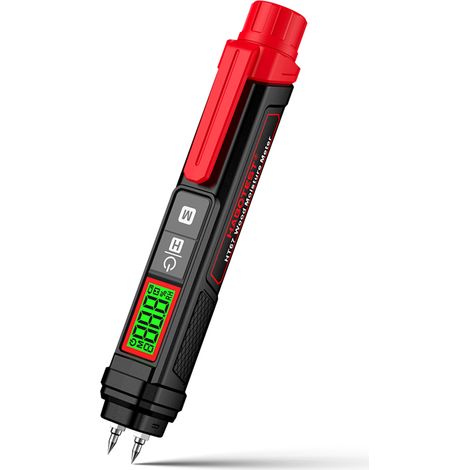 Testeur d'Humidité Bois Digital HT67 HABOTEST avec 2 Pins Professionnel pour Bois et Matériaux Construction, Mesure 0-58% Portable avec Écran Tri-Couleur et Arrêt Automatique (1/5)
