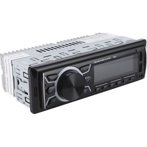 Autoradio FM 12 V pour voiture avec lecteur audio Bluetooth, télécommande et éclairage coloré, compatible MP3/WMA/USB (1/5)