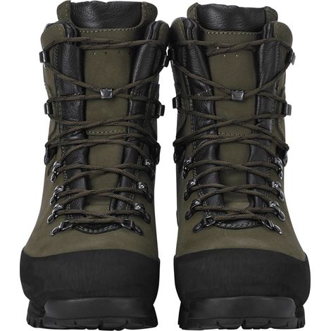 KOX Schnittschutzstiefel / Schnittschutzschuhe TRE Olivgrün Größe 43 S3 Forst Atmungsaktive Polsterung Wasserdicht