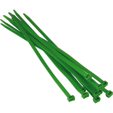 Unitec 44743 - Fascetta per cavi, 400 x 8,8 mm, 25 pezzi, colore verde