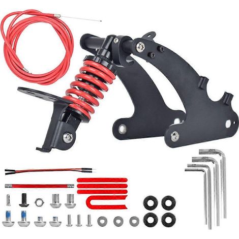 Amortisseur de suspension arrière rouge modifié pour trottinette électrique Xiaomi Pro/Pro2 (1/5)