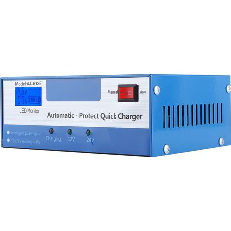 Chargeur de batterie au plomb-acide 12 V, démarreur à impulsions universel pour voiture (UE 150-250 V) (1/5)