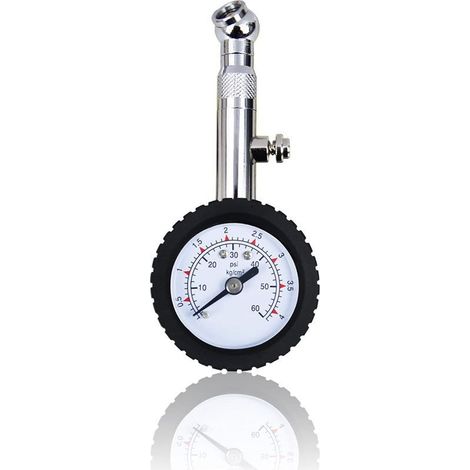 Manometro digitale per pneumatici, manometro ad alta precisione da 60 PSI, manometro portatile, manometro digitale per pneumatici per auto, camion, SUV, moto, bicicletta (1/5)