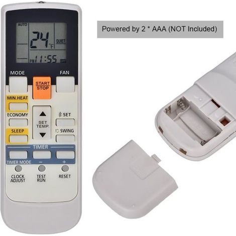 Télécommande - Fujitsu - AC - Distance 8m - ABS - Compatible avec climatiseurs-Ywey
