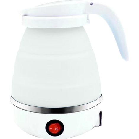 Bouilloire Pliable - Bouilloire Électrique en Silicone Alimentaire - 600 W - 12,5 x 10 x 12,5 cm - Pour Cuisine Maison, Voyage et Extérieur - 1 Pièce (1/5)