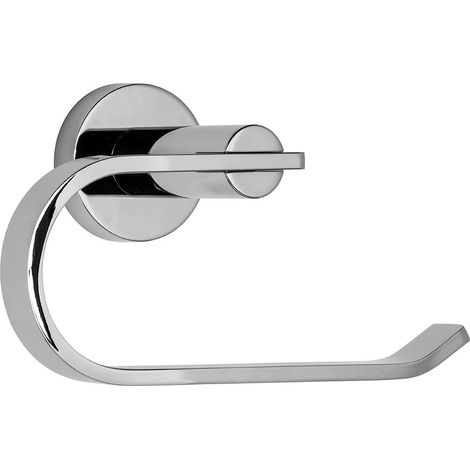 Croydex Flexi-Fix Toilet Roll Holder, Chrome, Bathroom Accessories - Metra (1/5)
