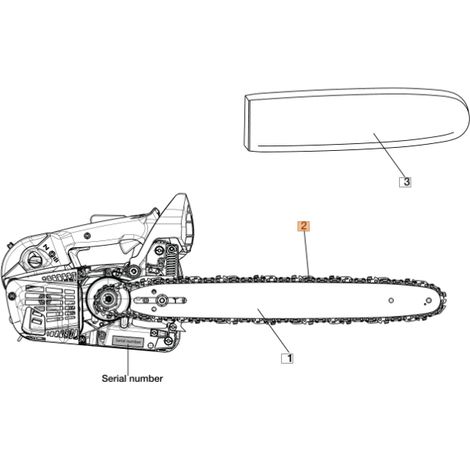 Kette 1,3 mm ORIGINAL OLEOMAC für Kettensäge GS 370 - GST 360 30629015C
