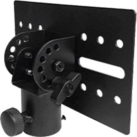 Support de trépied rotatif en métal de 35 mm pour enceinte DJ, adaptateur et capuchon supérieur. (1/4)