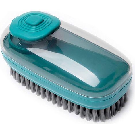 Distributeur De Savon - Brosse De Nettoyage Pour Salle De Bain Cuisine Douche Baignoire Tapis Chaussures - Lot De 1 Pièce (1/5)