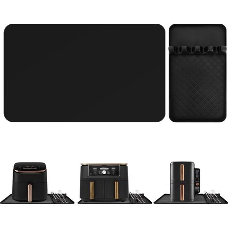 Tapis Résistant à la Chaleur pour Friteuse à Air, 48x30cm Tapis en Silicone Ignifuge pour Comptoir de Cuisine, Protecteur pour Machine à Café, Accessoire pour Airfryer (1/5)