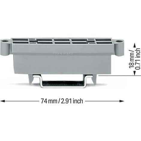 WAGO Sammelträger Brücker 209-100 50 Stk