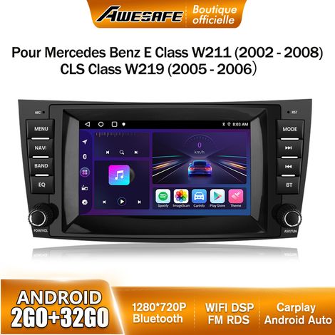 AWESAFE Autoradio Android 13 pour Mercedes-Benz Classe E W211 Classe GLS W219 2Go+32Go 8'' Écran avec Carplay Android Auto GPS (1/5)