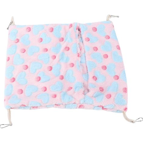Cocon suspendu pour petit animal, style enveloppe chaleureuse, lit à accrocher en cage avec crochets, idéal pour hamsters et lapins, confortable et douillet (1/5)