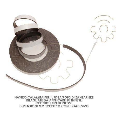 NASTRO CALAMITA MM 12X2 LUNGH. 5 MT CON BIADESIVO . Prezzo per 1 pezzo. (1/3)