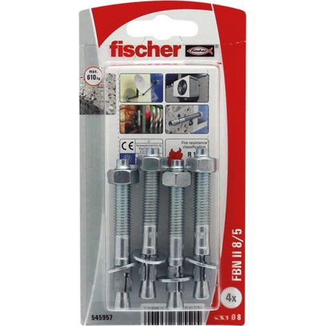 FISCHER - Goujons fbn ii 8/5-4k blister de 10
