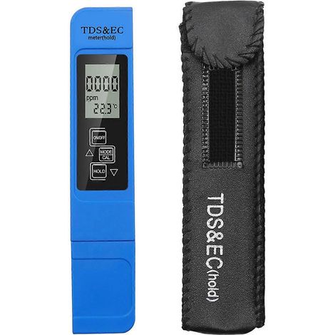 Tragbares, kompaktes 3-in-1-Messgerät mit LCD-Display für TDS, EC, Temperatur und Wasserqualität (Aquarien)