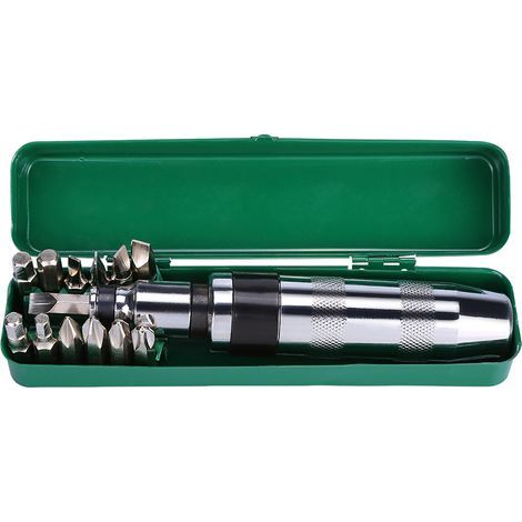 Ej.Life 14 pièces 1/2” Tournevis à Frapper et Embouts Tournevis à Chocs Tournevis a Percussion Tournevis a Frapper Ensemble de Tournevis Tournevis Outils Tournevis Mecanique Automobile (1/5)