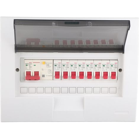Boîte de distribution intérieure pour éclairage encastré 8 voies 2P protection différentielle interrupteur 63A 230/400V (1/5)