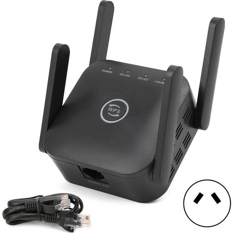 Répéteur WiFi 1200Mbps double bande 2,4G/5G, amplificateur de signal sans fil pour maison et bureau, routeur prises AU 100-240V (1/5)