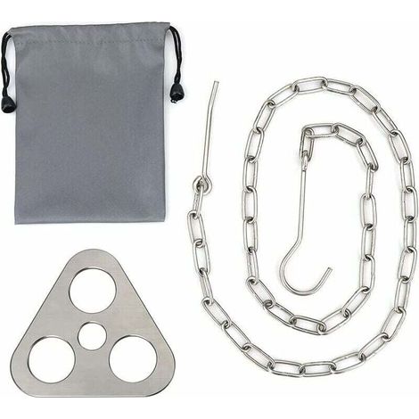 Dreibeinstativ für Campinggrill, Aufhängehalterung für Campingstativ, Topfhaken für Campingstativ, Topfstativ für Camping, tragbarer Topfhaken für Grillpfannen, für Campingkocher