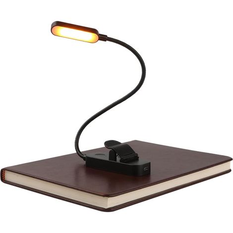 Lampe de Livre Rechargeable à Pince Flexible LED, Gradation (1/5)