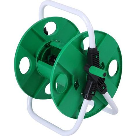 Robuster Schlauchwagen aus Metall – Tragbar, für Garten, Rasen und Terrasse – Kapazität: ca. 45 m (148 Fuß) für 1/2-Zoll-Schläuche (1/5)
