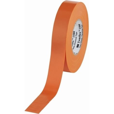 Cinta Aisl. 19Mmx20Mt Temflex™ 1500 Pvc Naranja 3M™