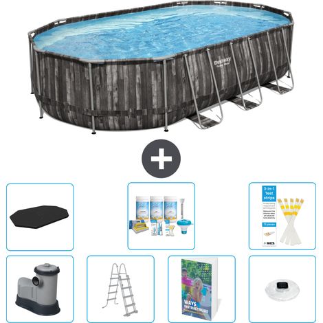 Bestway Power Steel Oval - 610x366x122 cm - 8-teilig  S576 (1/4)