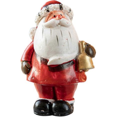 Décoration de Noël : Statuette en résine représentant le Père Noël, pièce maîtresse de collection pour bureau, maison, fêtes de fin d'année.-With Bell (1/5)