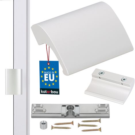 Manilla de aluminio negro DE LUXE F1 + pestillo