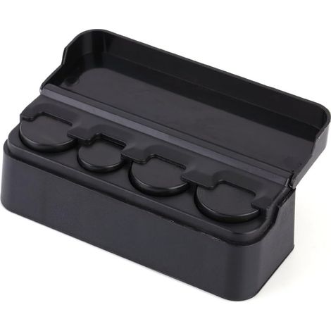 Boîte De Rangement Pour Pièces De Monnaie - Boîte Organisatrice Portable Pour Voiture Camion Caravane - Noir - 1 Pièce (1/5)