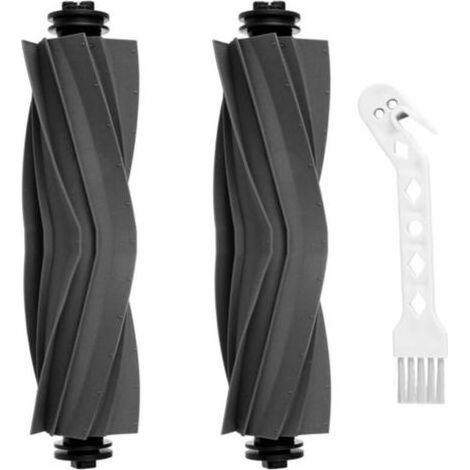 Lot de 2 Accessoires de Brosse Principale pour aspirateur Robot Dreame X40 Ultra / L10s Ultra / L40 Ultra / L10s Ultra Gen 2 / L10s Pro Ultra Heat / D10 Plus Gen 2 avec Brosse de Nettoyage (1/5)