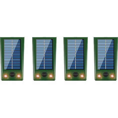 repelentes solares ultrasónicos para gatos y ciervos, ideales para exteriores, con luz intermitente impermeable, disuasivo solar para animales, zorros y perros. (1/5)
