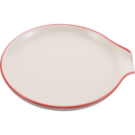 Poggiacucchiaio in ceramica resistente al calore, portacucchiaino in porcellana per espresso e tè, stabile e facile da pulire, portautensili da tavola (1/5)