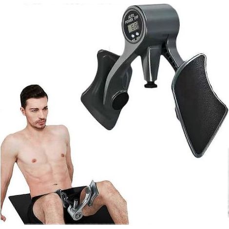 Exercices de Kegel pour hommes, renforcement des muscles du plancher pelvien, appareil de musculation des hanches de 36 kg, résistance ajustable, appareil de musculation avec calcul du temps et de l'h